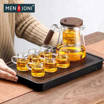 MenJoni glass lazy automatic tea set home office magnetic filter tea tea set elegant cup