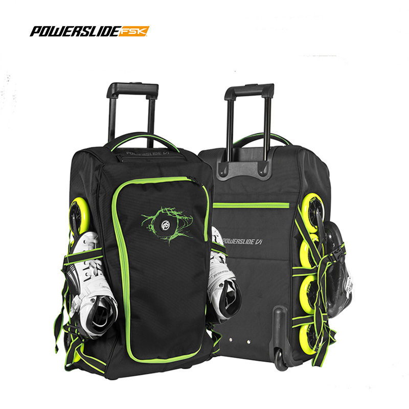 German POWERSLIDE speed skating shoes box bag Bao Shilai virus trolley case speed skating enthusiast design
