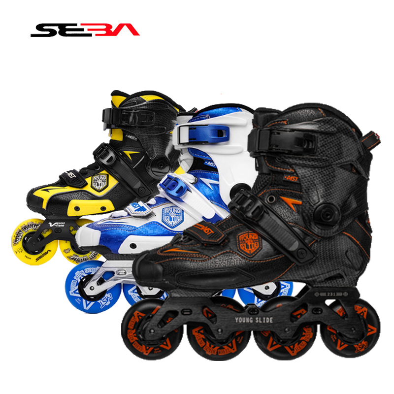 SEBA camouflage yellow ocean IGOR2 adult roller skates inline men and women professional flat flower shoes roller skates