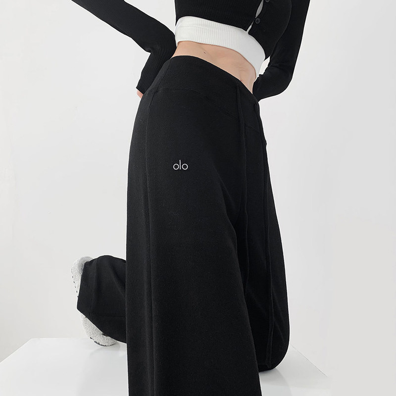 Comfortable Drapey Sports Pants for Women, Loose Casual Straight-Leg Yoga Pants, Outdoor Running Fitness Wide-Leg Pants for Autumn Comfortable Drapey Sports Pants for Women, Loose Casual Straight-Leg Yoga Pants, Outdoor Running Fitness Wide-Leg Pants for Autumn