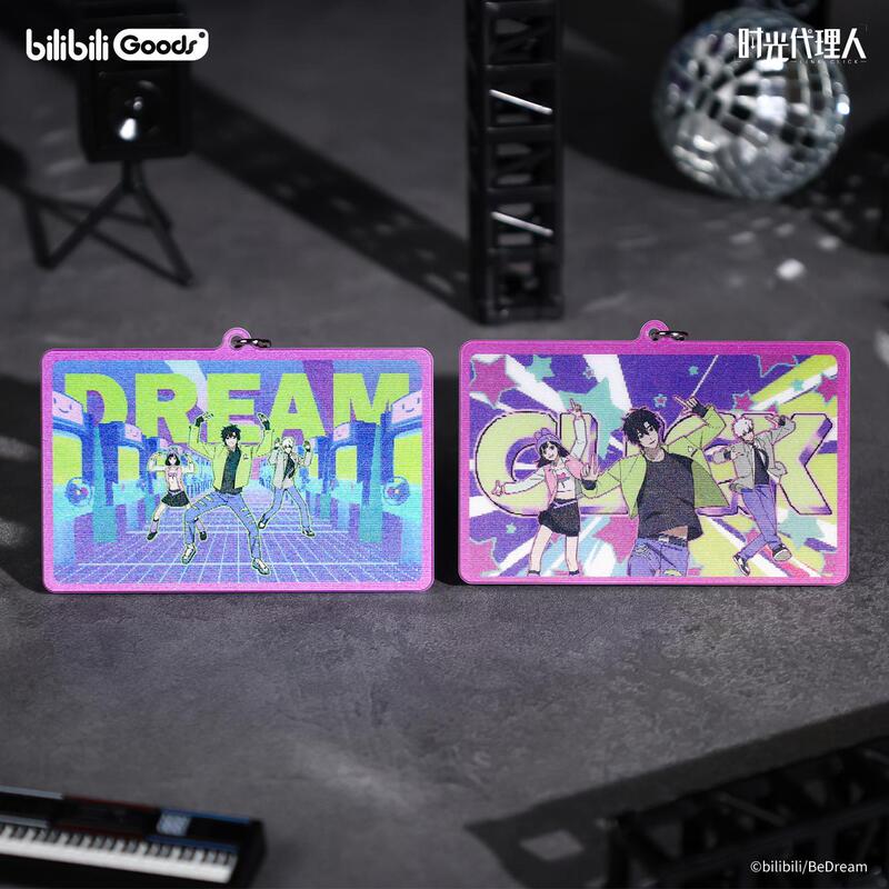 Official Genuine Time Agent Animation Surprise Beat Series Holographic Acrylic Keychain
