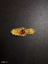 Original Han clothes Ming-made cloak with floral inlaid treasure mother button Jedi