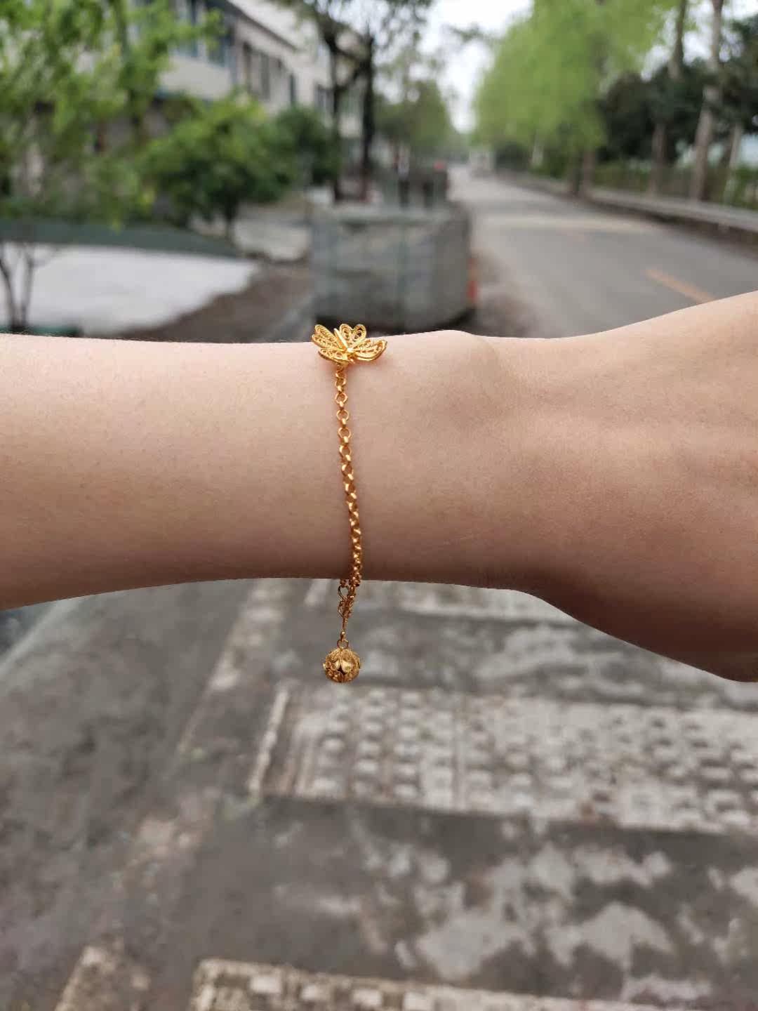 Hanfu accessories are decorated with pure silver floral silk handmade