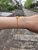 Hanfu accessories accessories pure silver floral silk bracelet