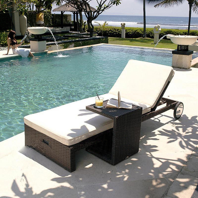 Outdoor ratchyard Lying Bed Patio Open Lay Chair Sofa Bed Room Balcony Afternoon Nap Sleeping Chair Villa Pool Beach Chair