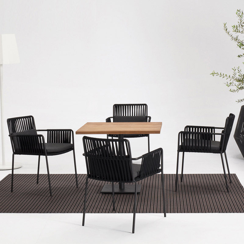 Outdoor Table And Chairs Patio Garden Waterproof Sunscreen Vines Choreography Table And Chairs Tea Table Combined Balcony Casual Chair-like board Vine Chair