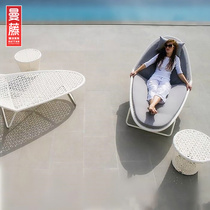 Outdoor Lying Bed Pool Balcony Yangguang Room Garden Patio Deck Chair Terrace Beach Vines Furnished Brief Casual Lying Bed