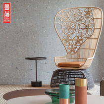 Balcony Casual Chair Vine Chair Three Sets Designer Art Vine Art Sofa Chair Decent Board Room Swing-like creative rattan chair