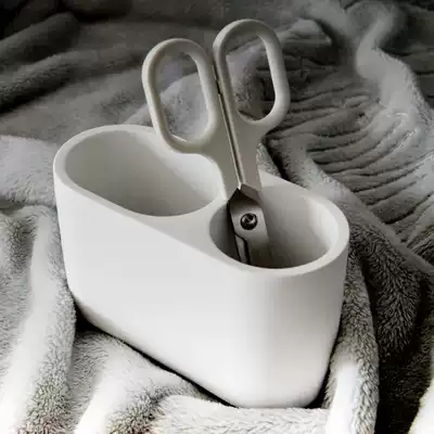 Cement pen holder Nordic desktop storage ornaments creative personality office stationery brush simple ins home accessories