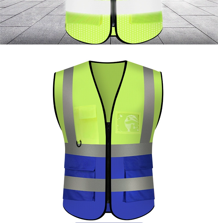 Áo phản quang an toàn kỹ thuật xây dựng vest đi đêm vệ sinh giao thông Meituan áo khoác tùy chỉnh miễn phí vận chuyển in ấn áo gile công trường