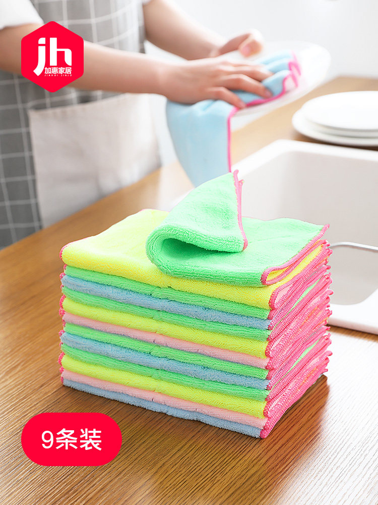 Japanese magic rag dish cloth cleaning cloth cleaning cloth thickened kitchen brush bowl towel Water absorption does not stick oil hair loss