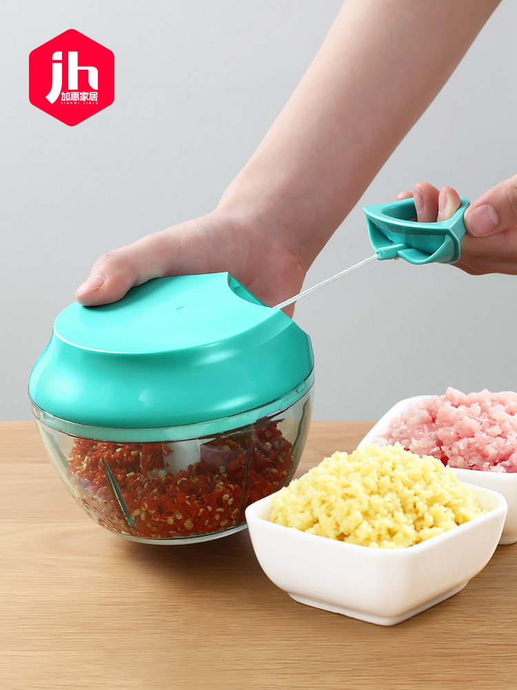 Japanese kitchen multi-function vegetable cutter Manual meat grinder Small whirlwind garlic puree grinder Hand-pulled garlic artifact for twisting stuffing