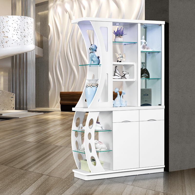 Entrance cabinet modern double-sided cabinet partition cabinet hall cabinet exquisite wine cabinet porch cabinet shoe cabinet 1 1 meters