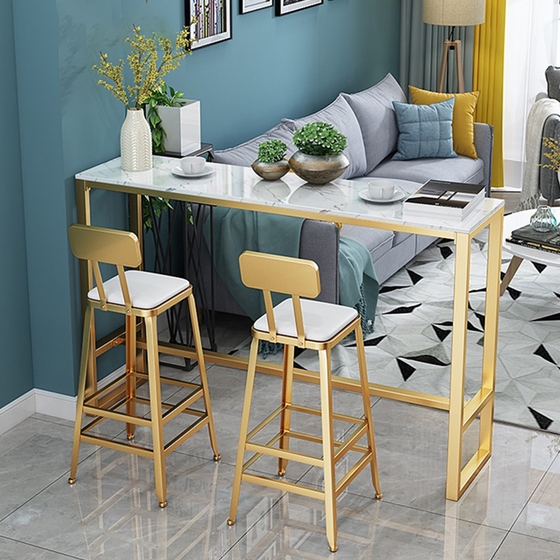 Nordic Bar Tables Home Strip Marble Bar High Foot Bar Table Tops Wall Table Tennis Red Milk Tea Table And Chairs Combination