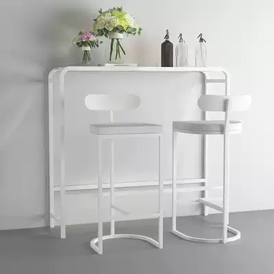 Modern simple Nordic dining room partition bar table and chair cafe bar table home wall long table