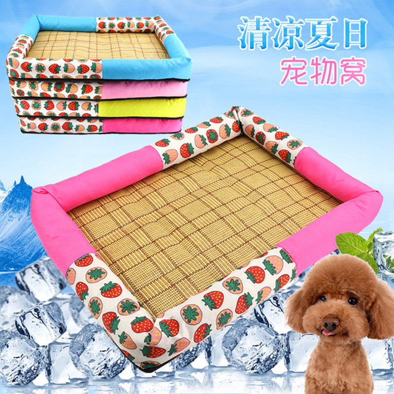 Dog Nest Pet Mat Resistant Bite Dog Cool Mat mat Cat Mat Teddy Bib Bear Farhopper Small and medium dog Non Stick Fur Sleeping Mat