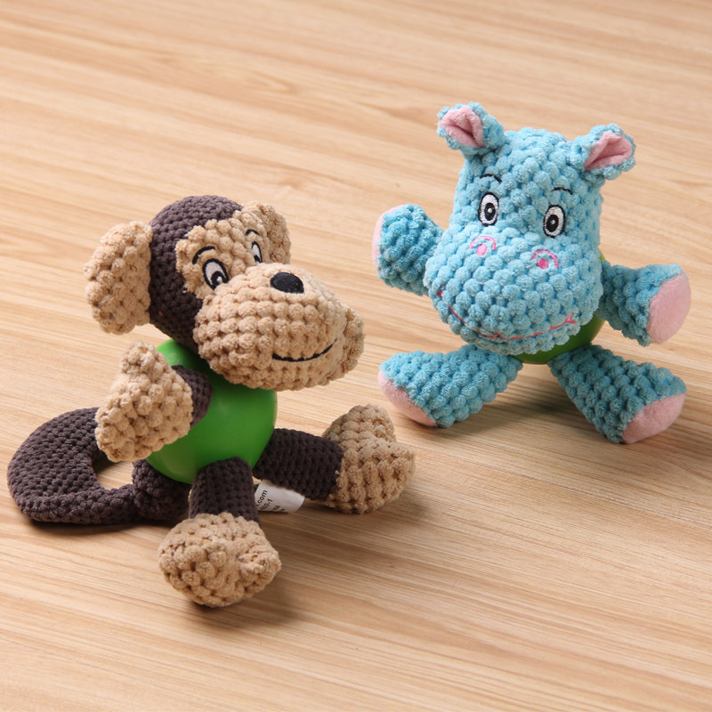 Yitty plush toy Bite Pet Rubber Toy Teddy Gold Wool Side Shepherd Dog Dog Grindroe Vocal Toy