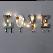 Creative Entrance Door Hanging Clothes Hook Hone Guan Key Containing Wall Hung Hanger Wall Bedroom Wall Wall Letter Hook Decoration