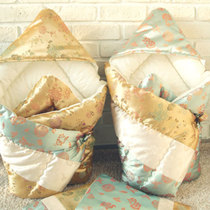  Korean direct mail custom pure cotton baby hug quilt satin fabric spring and autumn and winter thickened baby quilt mattress quilt