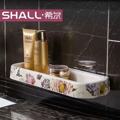Hill shelf Kitchen sink Wall-mounted powder room bathroom bathroom toilet toilet Bath table storage rack
