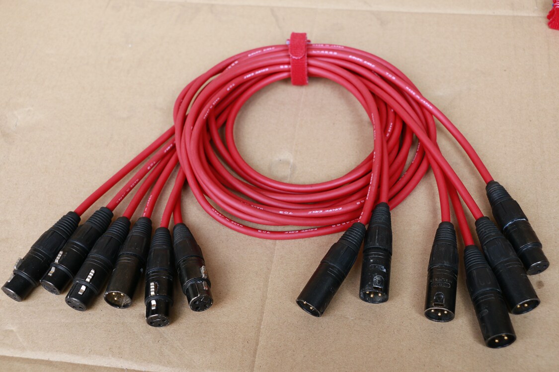 Imported Japan Jiamei L4E6S star twisted double channel 4 core shielded soft male to the mother Lennon line