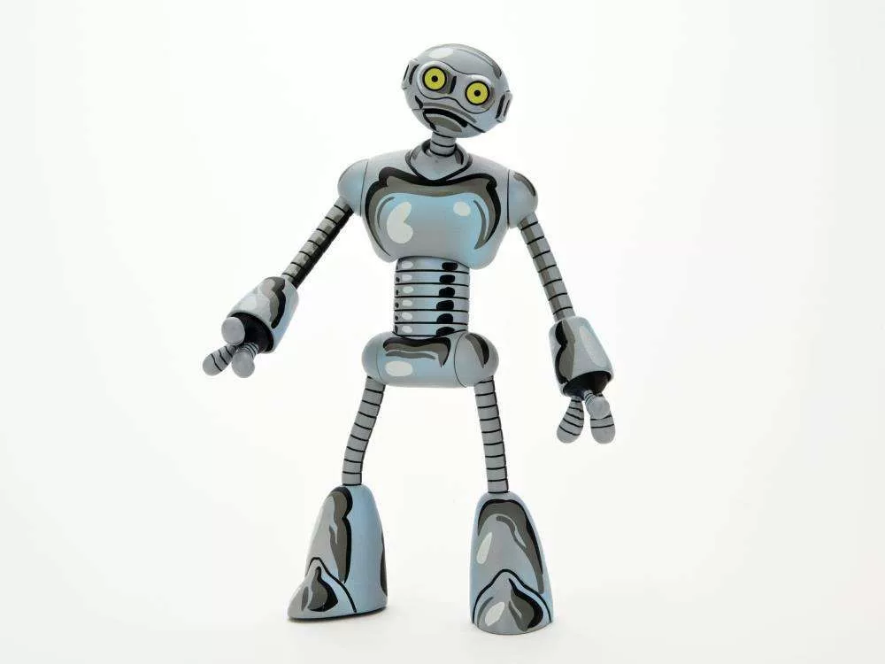 Подлинный NECA54242 Ниндзя Год Тортл Основал Род Робот Анимационная Версия 7-дюймовая Мандариновая Модель