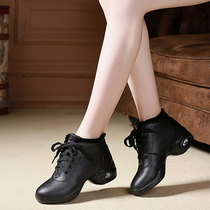 Dance shoes womens adult square dance shoes 2019 autumn and winter new dance womens shoes medium heel soft bottom sailor dance shoes