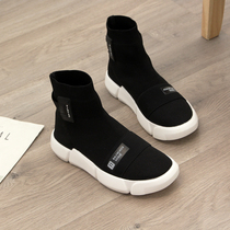 2021 spring new elastic socks shoes womens Korean version of the student shoes wild womens shoes high shoes fashion