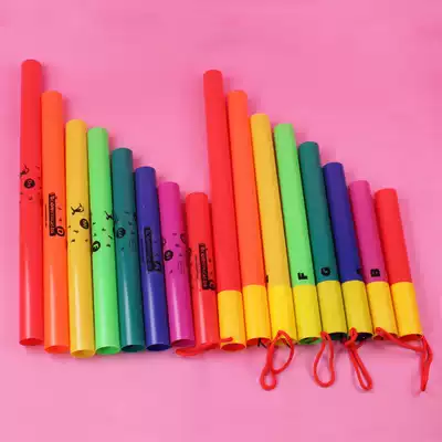 Orff instrument 8-tone tube color eight-tone tube eight-tone tube kindergarten 8 sound tube