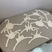 Childrens hanger wooden ins Korean wind Nordic style home clothing hangers Net red shooting props