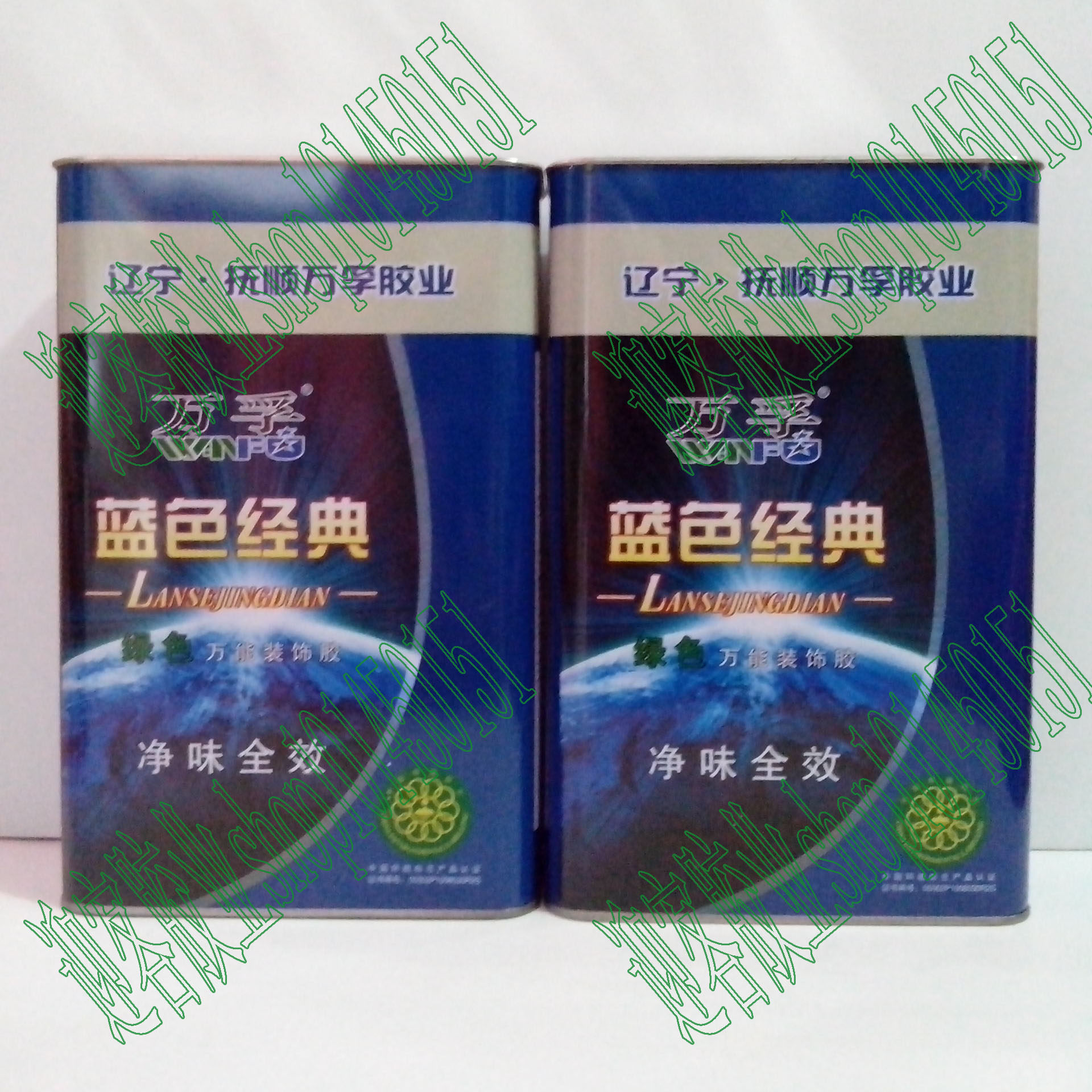 Wanfu blue classic universal glue barrel 1 8kg aluminum-plastic board fireproof board Woodworking board glue Super glue special price