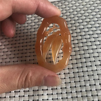 Natural A goods Yellow Dragon Jade bamboo festival high-rise boutique pendant men and women birthday gift pendant