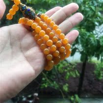 Natural A goods Yellow Dragon jade bracelet with neck decoration 108 beads for men and women boutique wear