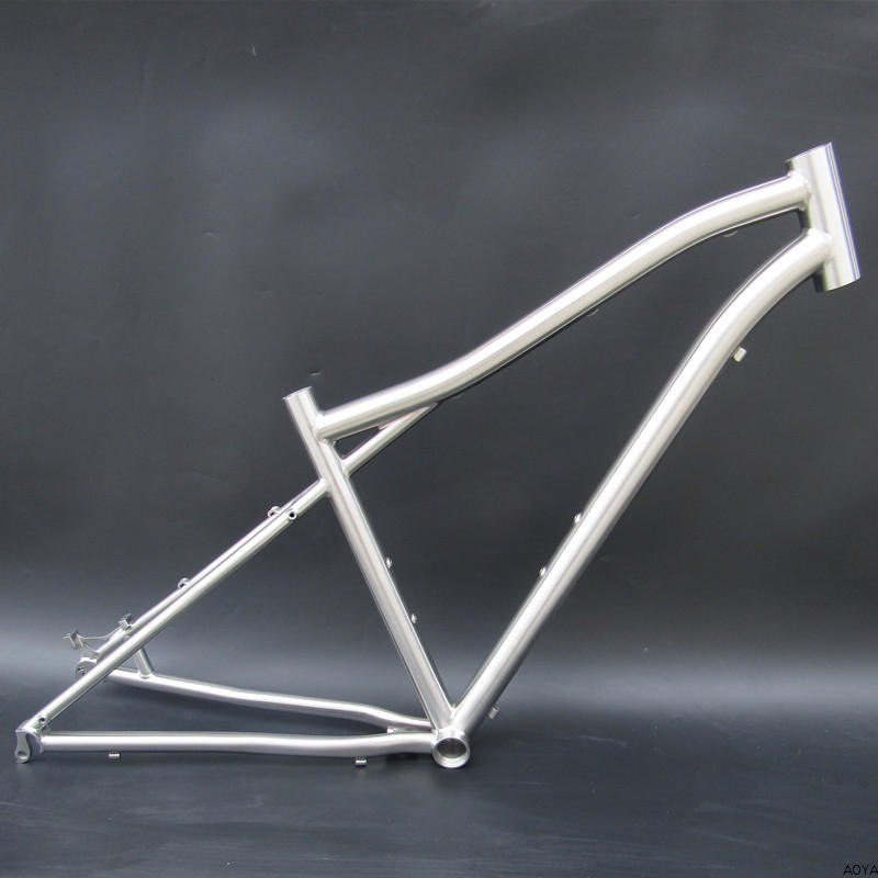 High-end titanium alloy mountain bike rack road mountain new special-shaped tube titanium alloy ultra-light titanium shelf