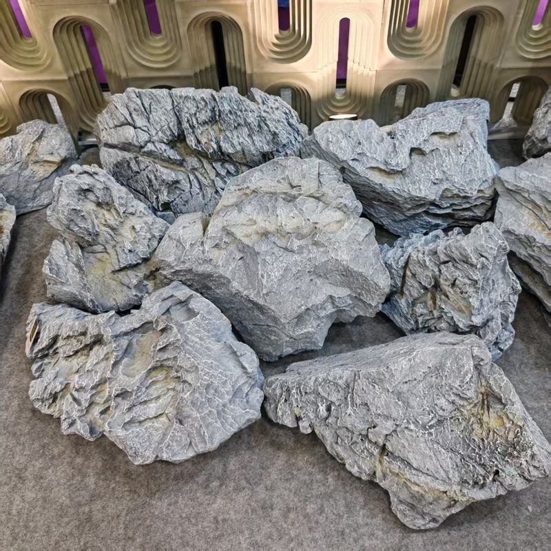 Simulated Pu Foam Stone Ornaments, Garden Fake Stone Photography Props, Indoor Hanging Courtyard Foam Blue Dragon Stones Simulated Pu Foam Stone Ornaments, Garden Fake Stone Photography Props, Indoor Hanging Courtyard Foam Blue Dragon Stones