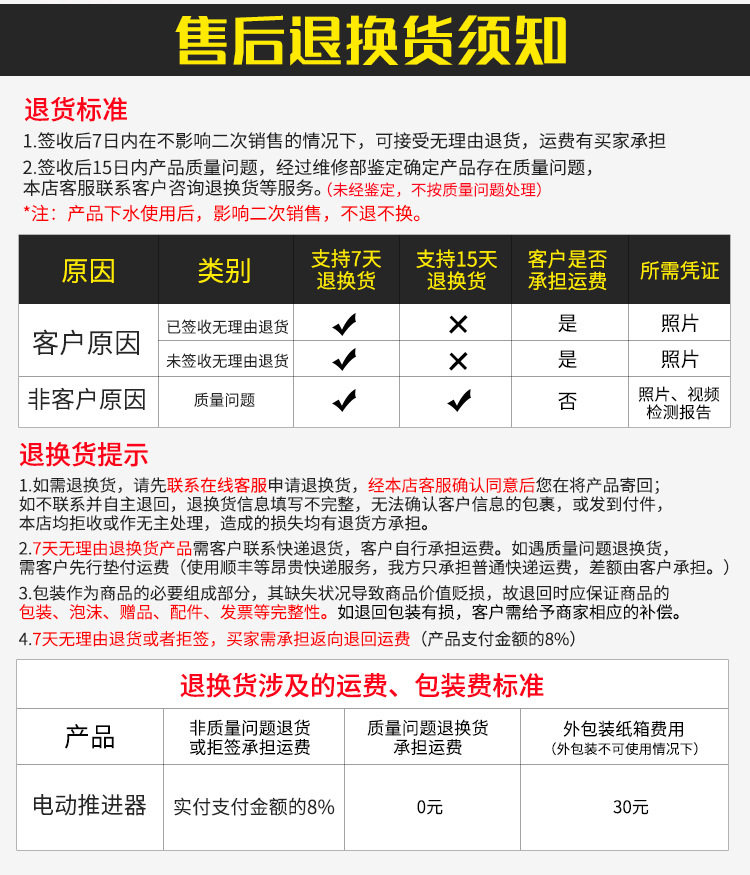 Забортный 速弈船外机推进器12v无刷船尾机橡皮艇马达电动24v海水加强型推进器