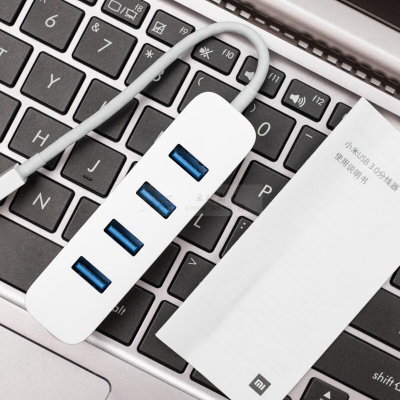 Xiaomi 4-in-1 Dual-Head Splitter Usb3.0 for Mobile Phones, Computers, Tablets, Type-C Auxiliary Power Supply, High-Speed Transmission