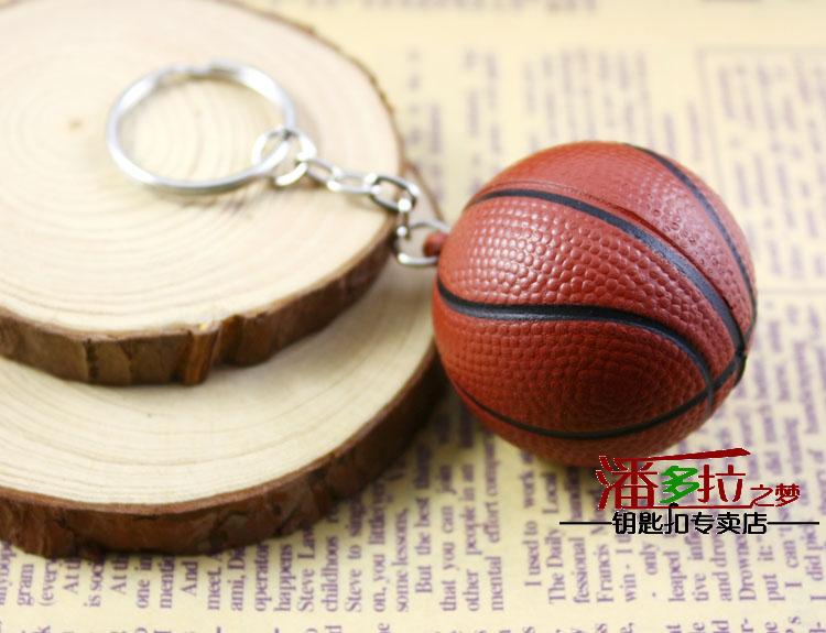 Soft basketball keychain pendant mini small basketball model sports game small gift