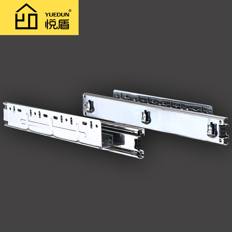 Basket track Kitchen integrated cabinet dishes basket slide Three thickened ball side drawer basket guide