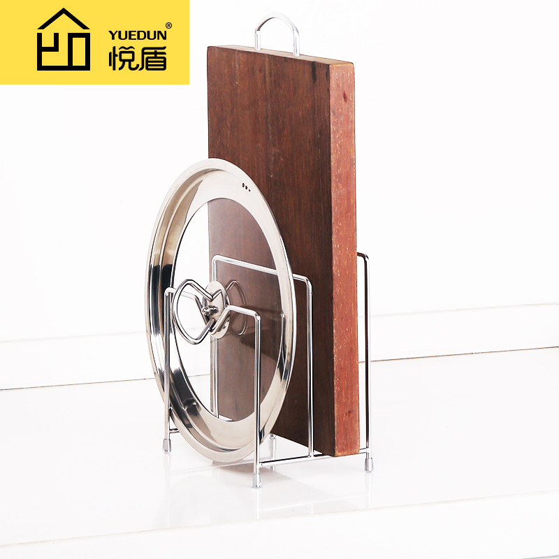 Pleasant Shield Cutting Board Shelf of Chopping Board Rack Lid Rack Seat Style 304 Stainless Steel Kitchen Containing Case Board Drain Shelve