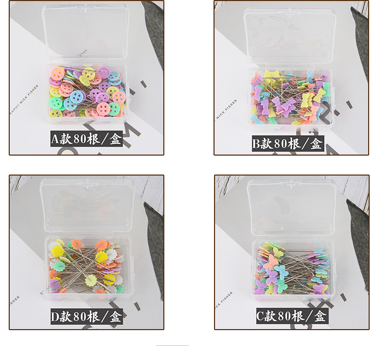 Quilting màu công cụ pin ghim định vị bảo đảm vải vải gắn kim hình chân phù hợp DIY thủ công - Công cụ & vật liệu may DIY kim khâu len