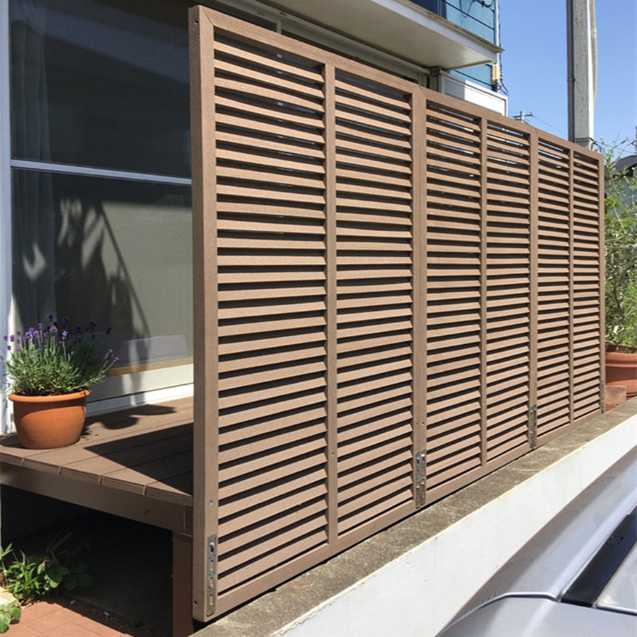 Non-decaying shutter fence artificial anti-corrosive wood shutter fence wood-plastic fence wood-plastic fence-Taobao