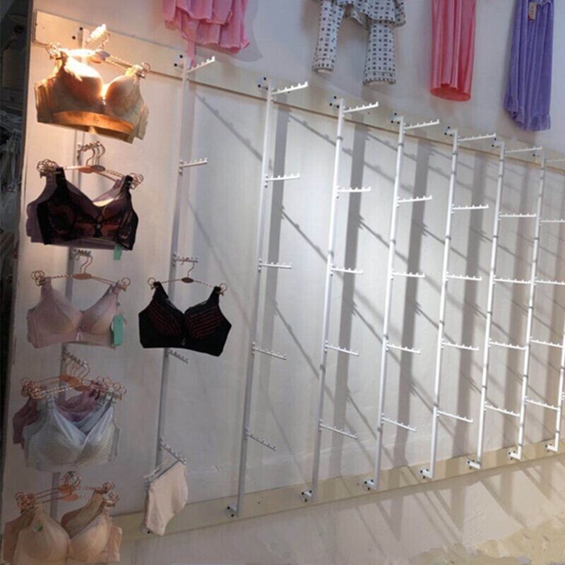 New Products Lingerie Shelf Show Shelves Small Children's Underwear Iron Art Upper Wall Wall-mounted Bra Shelf Floor Display Cabinet