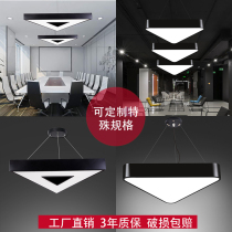 led office Chandelier Creative meeting room gym restaurant personality lighting fixture triangle geometric chandelier