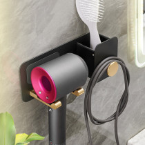 Dyson Hair Dryer Shelf Free of perforated Bathrooms Bathroom Shelving Bracket Electric Blow Placing Rack Wall-mounted Rack Blow-frame