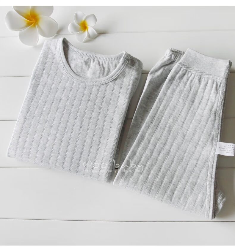 Huitong 1-4 tuổi bé trai và bé gái mùa thu đông đồ lót cotton 6-12 tháng bé không quần mùa thu hở vai thời trang bé gái