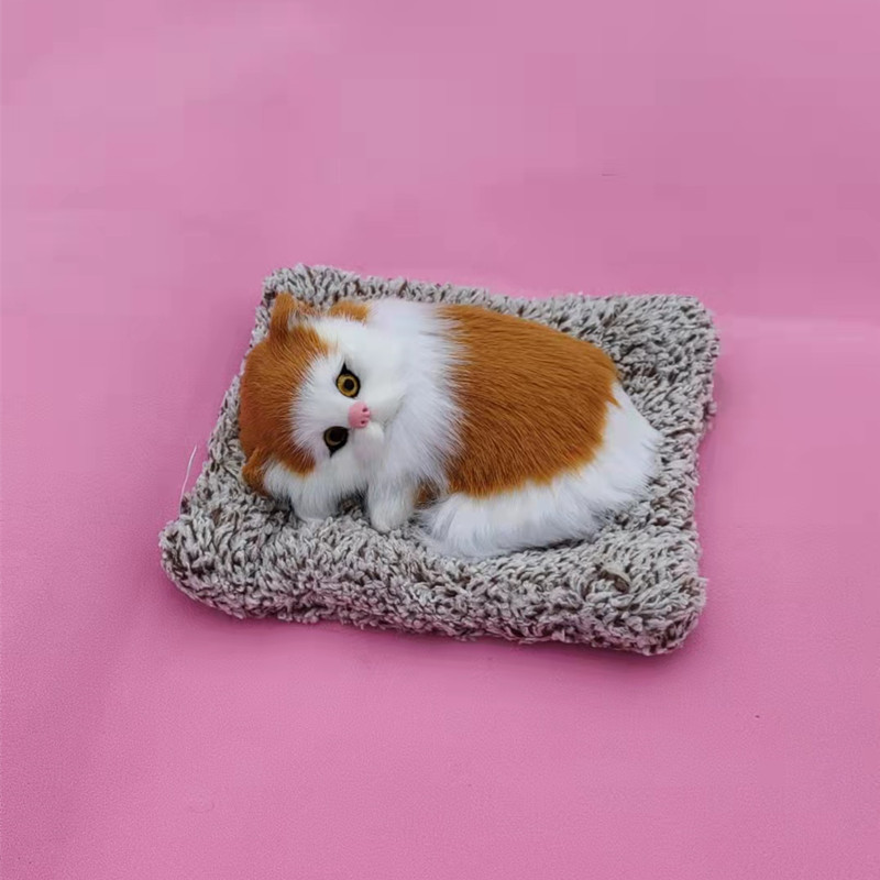 Cute plush will be called fake kitty to send children friends gift emulation Animal toy Occasional Car Accessories Home Swing Accessories