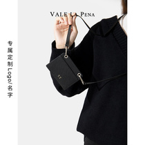 Worth luxury work card bag leather business vertical solid color badge staff card set custom letter name