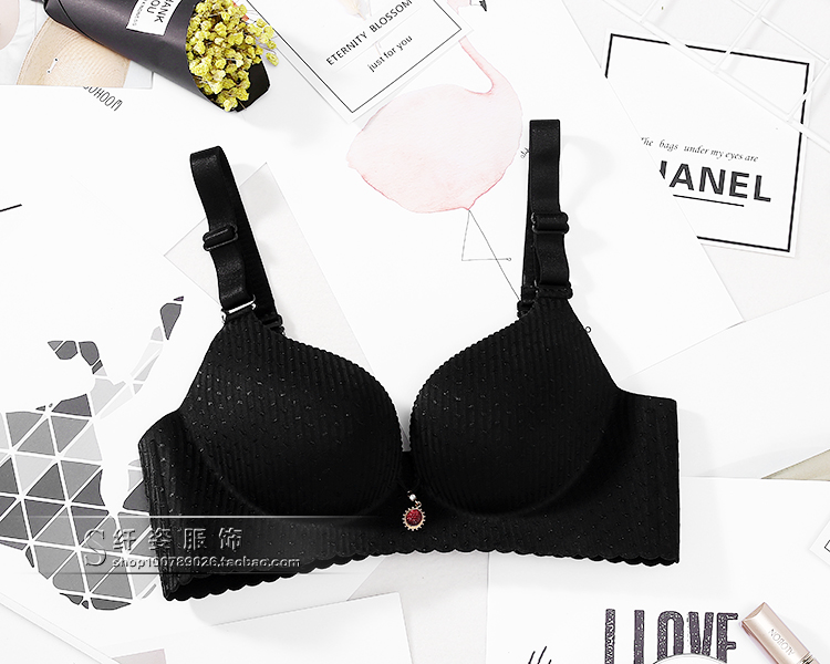 Đồ lót không từ tính Anmina 1835 Đồ lót không vành liền mạch tập hợp áo ngực cọ massage ngực dày cup áo lót thời trang