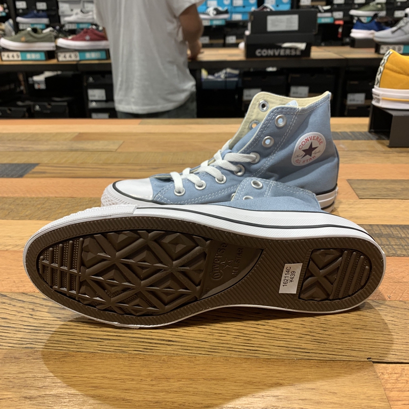 Converse Mùa hè mới tất cả các ngôi sao màu rắn cổ điển cao và giày nữ thoáng khí 162114C 161417C - Plimsolls giày thể dục nữ